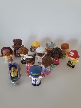 Fisher Price Little People Figures Girl Boy Lot Of 13